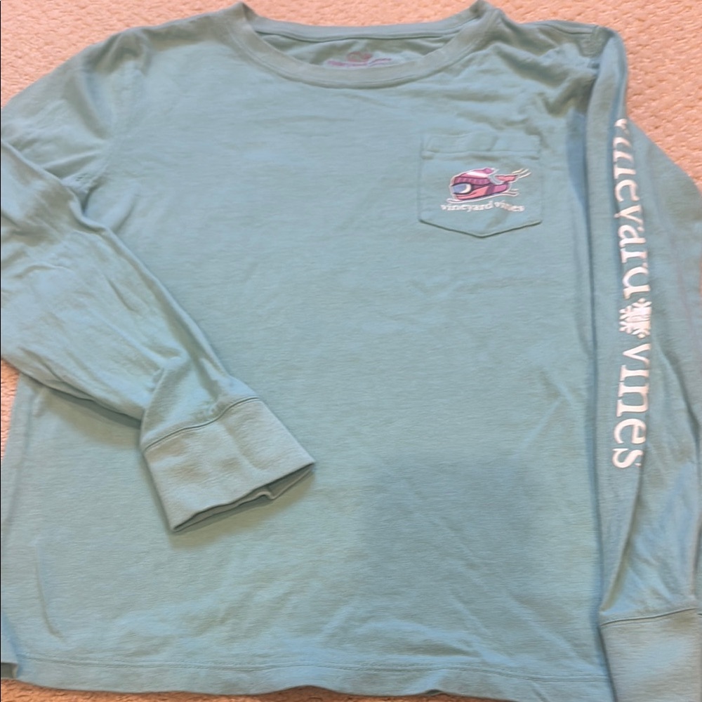 Vineyard Vines Kids Blue Long Sleeve Shirt